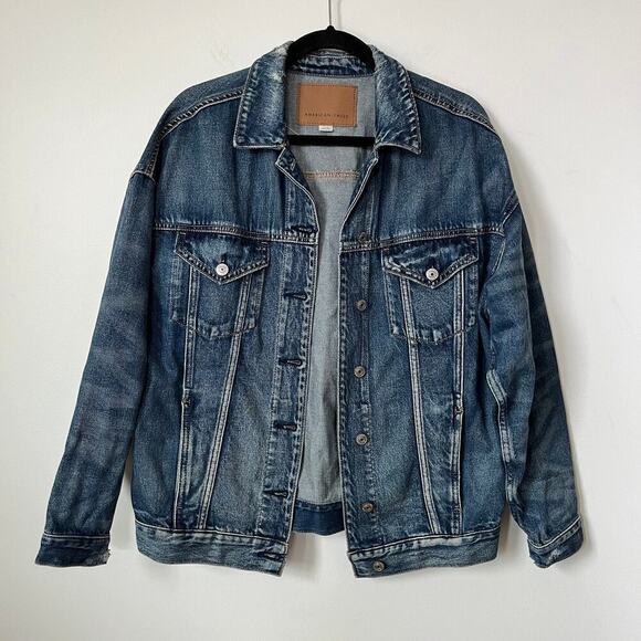 American Eagle Outfitters Other - American‎ Eagle Mens Distressed Denim Jacket Mens Small Casual Streetwear